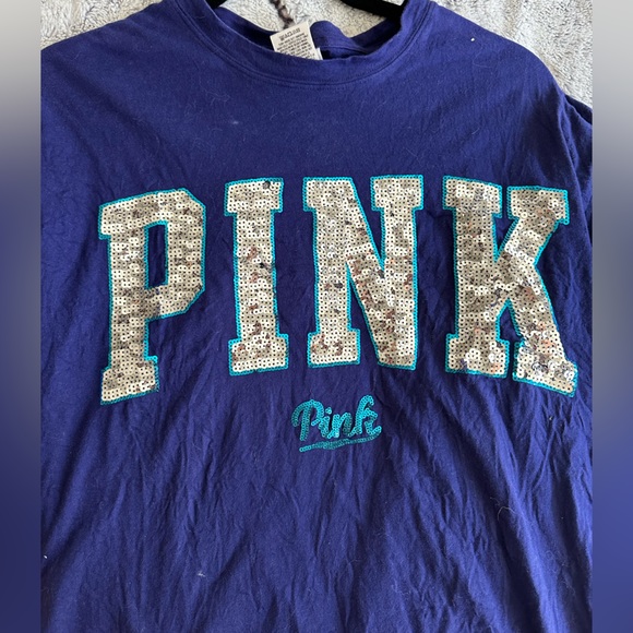 PINK sequin long sleeve tshirt - Picture 1 of 6